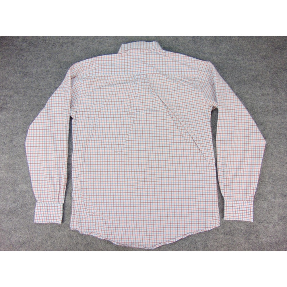 Onward Reserve Shirt Mens Med Tailored Fit White Red Blue Plaid Button Down - Picture 3 of 8